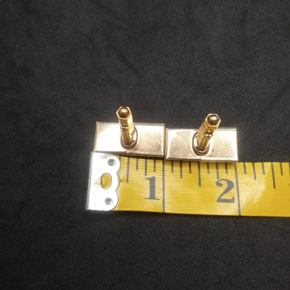 Vintage Cufflinks Green And Brown Adjustable Gold Tone By Kreisler Craft USA